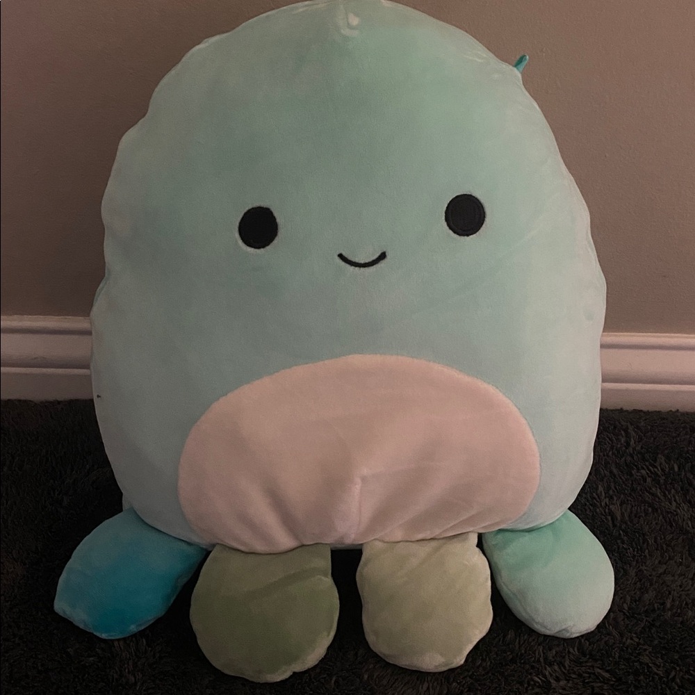 Squishmallows Light Blue and Green Octopus Plush